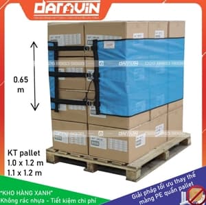 Lưới Quấn Pallet Tái Sử Dụng Cao 0,65m