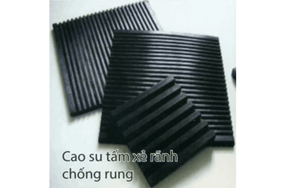 Cao su xẻ rãnh chống rung